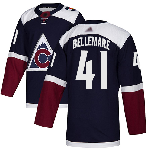 Adidas Colorado Avalanche Men #41 Pierre-Edouard Bellemare Navy Alternate Authentic Stitched NHL Jersey->more nhl jerseys->NHL Jersey